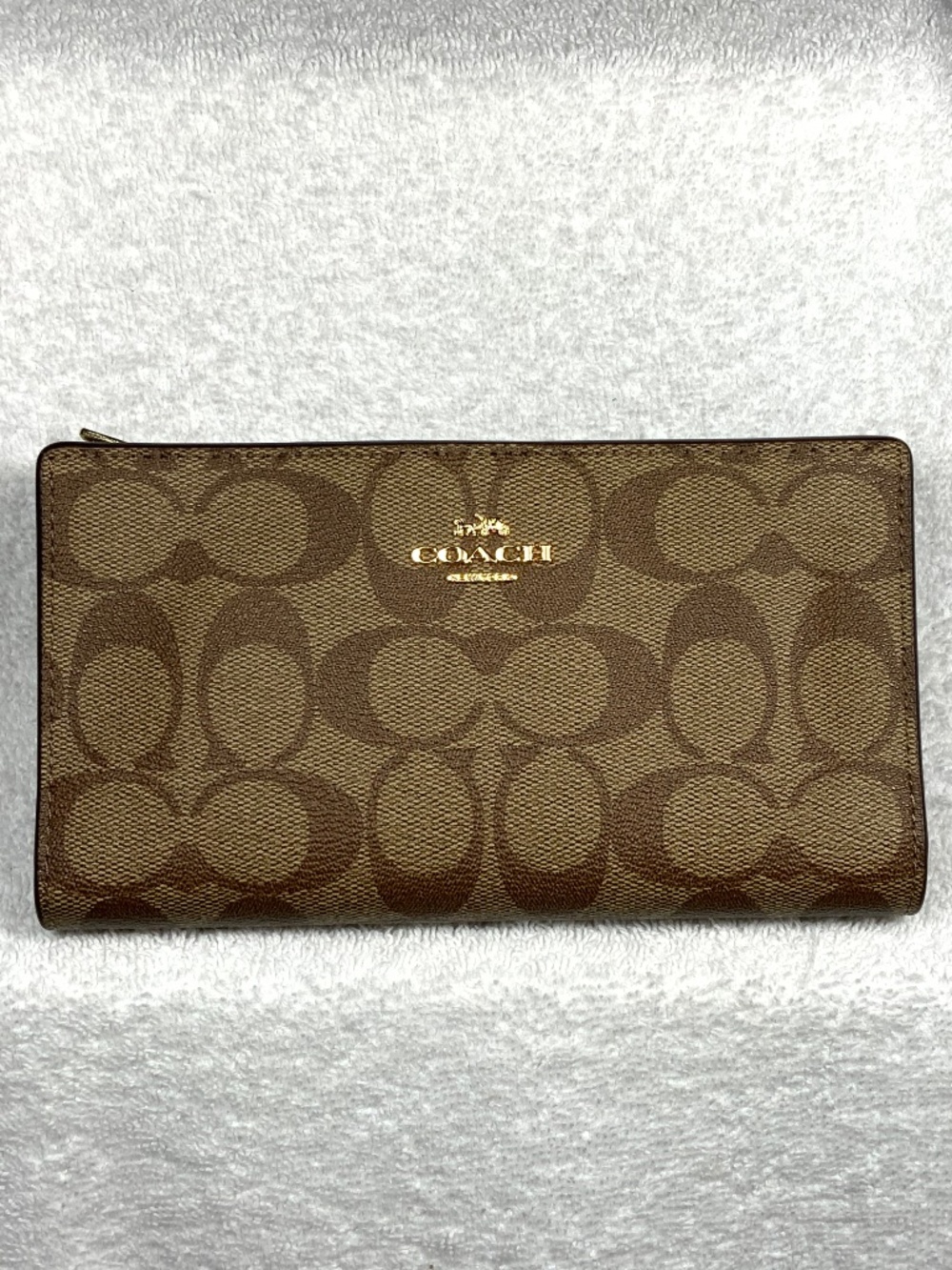 NWOT - Coach Wallet In Signature Canvas - C8714